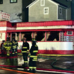 
			
				                                The former Flamingo Diner property, which was significantly damaged by fire in January 2020 as shown here, is among several Plymouth Township flood buyout structures set for demolition by the end of May.
                                 File photo

			
		