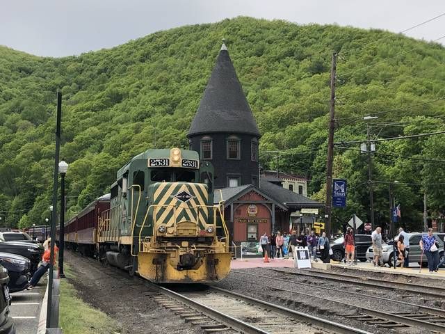 Railroads helped build Mauch Chunk, as Jim Thorpe was formerly known, and still play a role in its economic life. Trains of the Lehigh Gorge Scenic Railway take visitors from the historic 1888 Central Railroad of New Jersey station on Susquehanna Street deep into the gorge. If the lines parent Reading & Northern Railroad has its way, passenger excursions could eventually take visitors from the Wilkes-Barre area into Jim Thorpe.
                                 Roger DuPuis | Times Leader